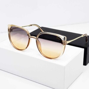 عینک آفتابی زنانه دیور با عدسی قهوه ای گرادینت - مدل لاکچری 2025