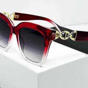 عینک آفتابی زنانه مدل گربه ای فشن با طرح لاکچری