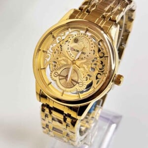 ساعت مچی مردانه طلایی MAIMASHI | خرید ساعت لوکس مردانه از بوبینو